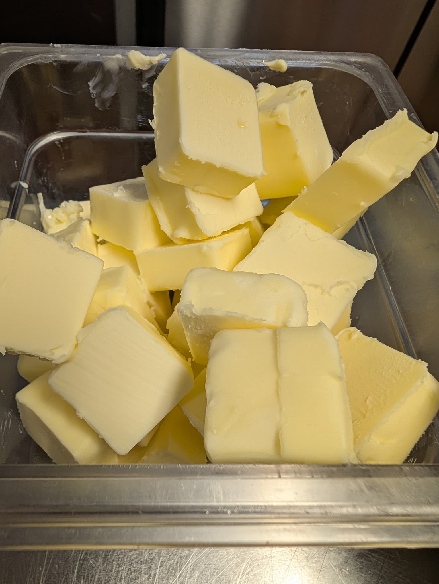 Butter ready for finishing the lemon curd