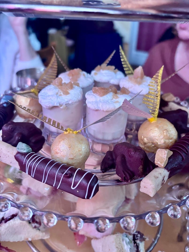 Afternoon tea tier featuring seasonal savories