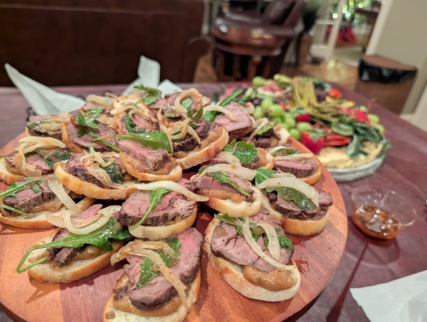 Beautiful savory appetizer display