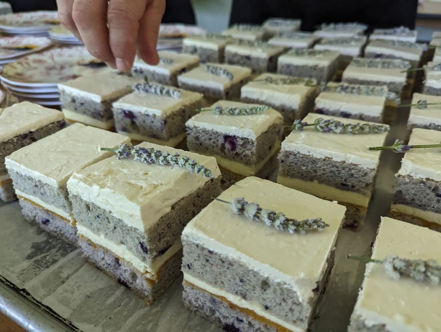 Elegant dessert display for tea parties