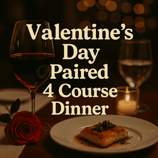 Valentine's Day Four-Course Dinner - Romantic dinner with wine pairings